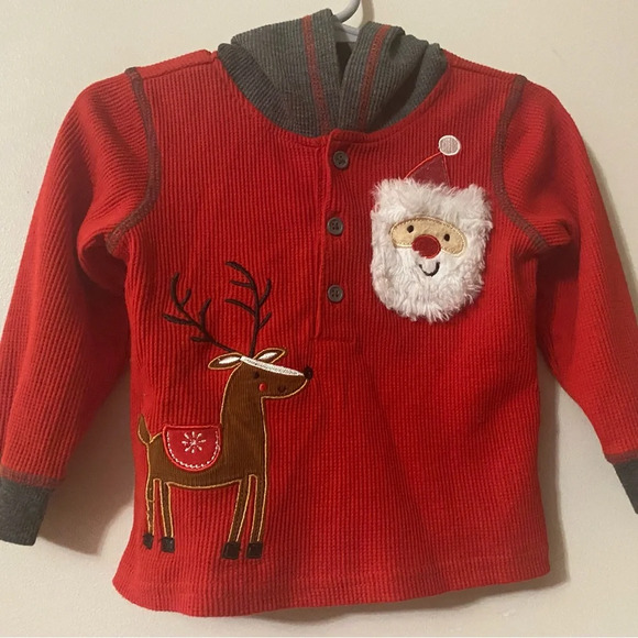 Baby Essentials Hooded Santa Shirt - Picture 1 of 6